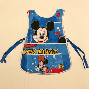 Mickey Minnie Mouse Activity Apron with  Pockets